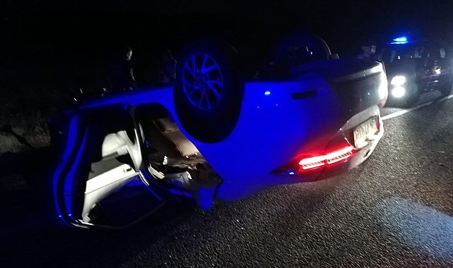 Malatya'da otomobil devrildi: 4 yaralı