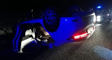 Malatya'da otomobil devrildi: 4 yaralı