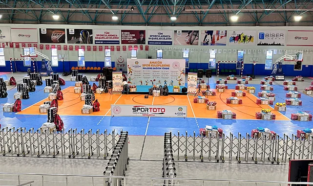 Malatya'da amatör spora malzeme desteği