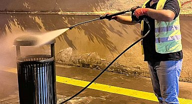 Manavgat Belediyesi'nden yaz yoğunluğuna özel temizlik seferberliği