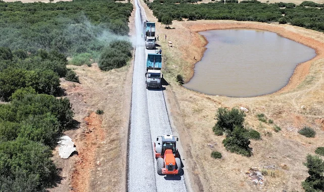 Manisa Büyükşehir'den ilçelere asfalt atağı