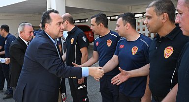Manisa İtfaiyesi'ne Başkan Dutlulu'dan özel teşekkür