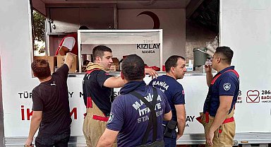 Manisa Türk Kızılay'dan orman yangınına destek