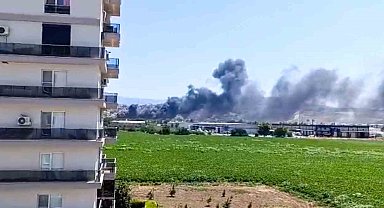Manisa'da hurda deposunda yangın kontrol altına alındı