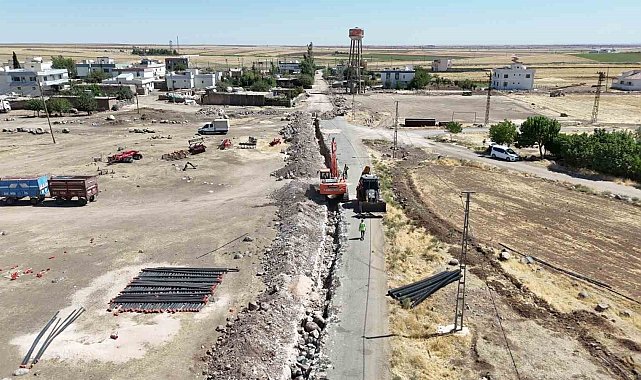 Mardin'de bir mahalle daha atıksu altyapısına kavuşuyor
