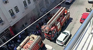 Mardin'de çiçekçi dükkanında korkutan yangın