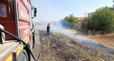 Mardin'de örtü yangını