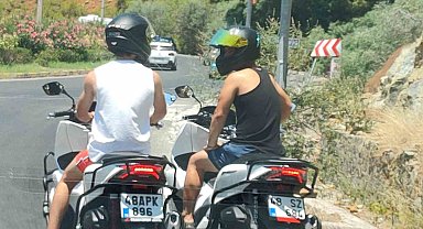Marmaris'te tehlikeli motosiklet yolculuğuna ceza