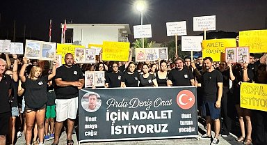 Marmaris'te teknedeki kavgada ölen Arda Deniz Onat için yürüyüş yapıldı