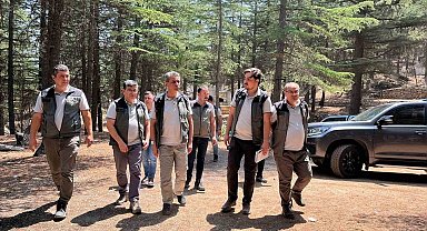 Mersin Orman Bölge Müdürü Gülnar'daki sahalarda incelemelerde bulundu