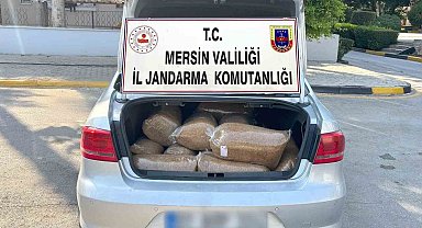 Mersin'de 100 kilo kaçak tütün ele geçirildi