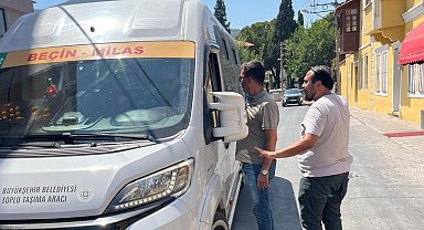Milas'ta ticari araçlarda 'dumansız hava sahası' denetimi
