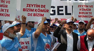 Milaslı muhtarlar ve TES-İŞ'ten Maden Yasası'na destek: "Köylerimiz ve zeytinlerimiz yok olmayacak"