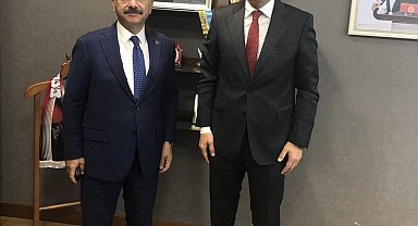 Milletvekili Hatipoğlu, Vali Aksoy'u TBMM'de ağırladı