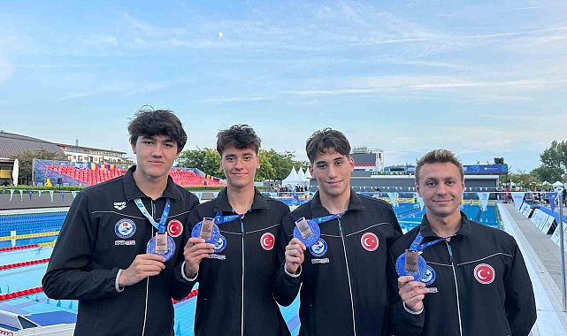 Milli yüzücülerden Avrupa Gençler Yüzme Şampiyonası'nda bronz madalya