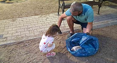 Minik Elif'ten büyüklere çevre dersi