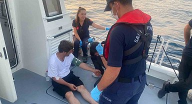 Motor yatta rahatsızlanan vatandaşa tıbbi tahliye