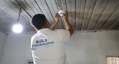 Muğla kırsalında duman dedektörleri yaygınlaşıyor