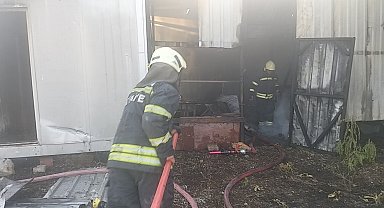 Muğla'da konteynır yangını