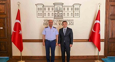 Muharip Hava Kuvveti Komutanı Hava Orgeneral İsmail Güneykaya'dan Bilecik temasları