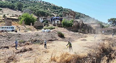 Nazilli Belediyesi'nden Arpaz Kalesi'nde temizlik çalışması