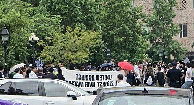 New York'ta Trump ve Netanyahu karşıtı protesto: "Özgür Filistin, Özgür İran"