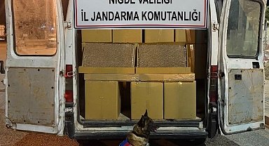Niğde'de jandarmadan kaçak sigara operasyonu: 1 milyon 200 bin makaron ele geçirildi
