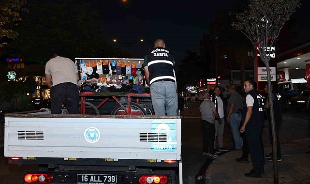 Nilüfer'de seyyar satıcı operasyonu