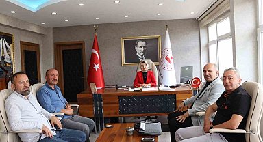 Olur Kaymakamı Semanur Kalkan'a nezaket ziyareti