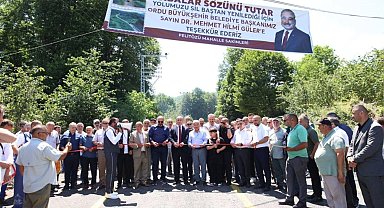 Ordu Aybastı'da yılların yol hasreti sona erdi