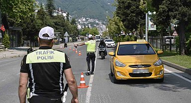 Ordu'da bir haftada 15 binden fazla araç ve sürücüsü denetledi
