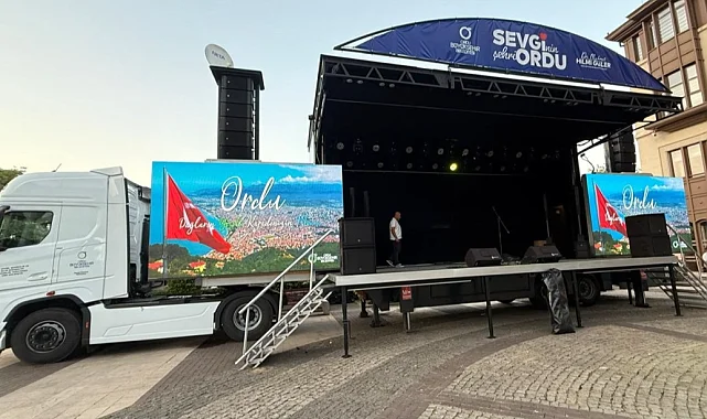 Ordu'da 'Sevgi Tırı' yolculuğa başlıyor