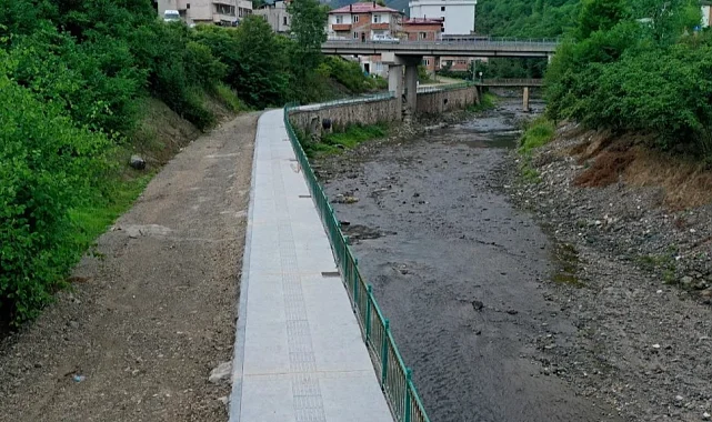 Ordu'nun Gözdesi Ilıca'da yeni yürüyüş yolu turizme değer katıyor