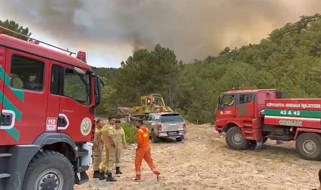 Orman Bölge Müdürü yangının ortasında kaldı