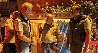 Orman Genel Müdürü Karacabey'den yangın kahramanına ziyaret