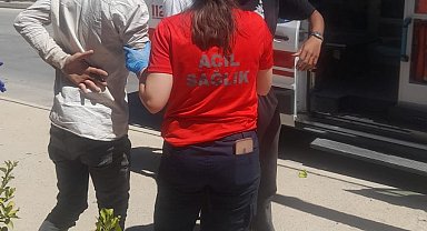 Otomobille motosiklet çarpıştı: 2 yaralı