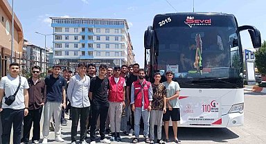 Patnos'tan Gençler, 'Medeniyet, Tarih ve Kültür Kampları'na uğurlandı