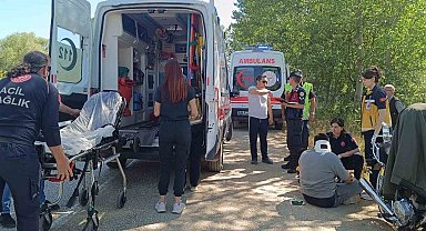 Pazaryeri'nde motosiklet kazası: 1 yaralı