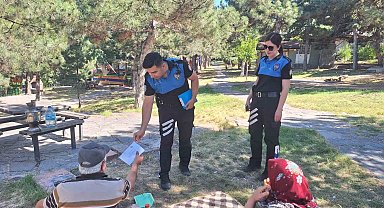 Polis piknikçileri yangınlar konusunda uyardı