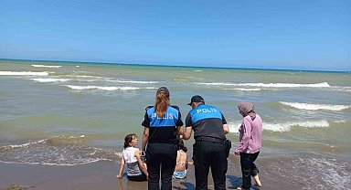 Polis sahilde görev başında: "Tedbir elimde, hayatım güvende"