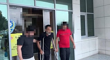 Polisi gören torbacı damdan atlayıp ayağını kırdı