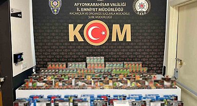 Polisten kaçak makaron ve tütün operasyonu
