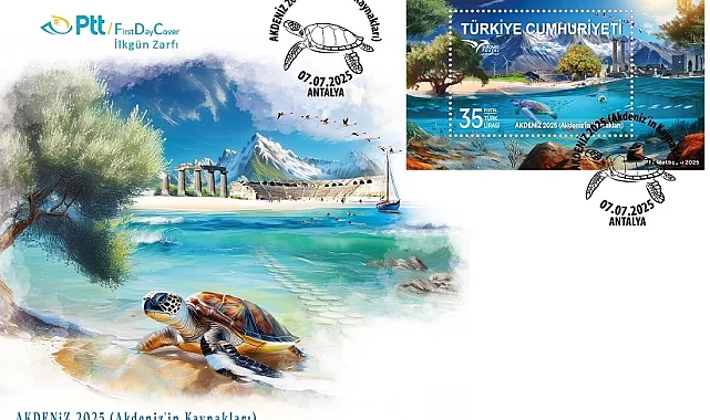 PTT'den 'Akdeniz'e ilkgün zarfı