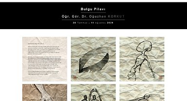 "Bulgu Pilavı" sergisi ziyarete açıldı