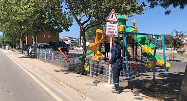 "Dikkat çocuk çıkabilir"