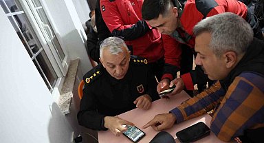 Rize Valisi Baydaş, kaybolan jet uçağı için çalışmaları yerinde takip ediyor