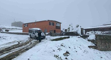 Rize'de Temmuz ayında kar sürprizi