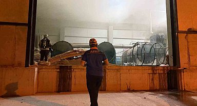 Ruhsatsız kömür tesisi üretime geçemeden mühürle tanıştı: Yangın çıktı