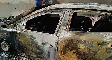 Sabiha Gökçen Havalimanı Tüneli'nde otomobil alev alev yandı