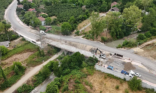 Sakarya Kanlıçay Köprüsü'nde çalışmalar başladı